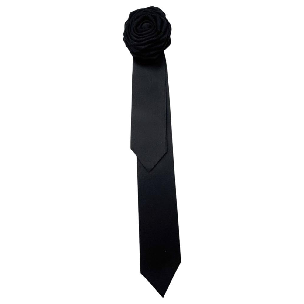 Fabric Collar Flower British Style Gentleman s Bow Tie Formal Rose Flower Bowtie  Formal Occasion чёрный