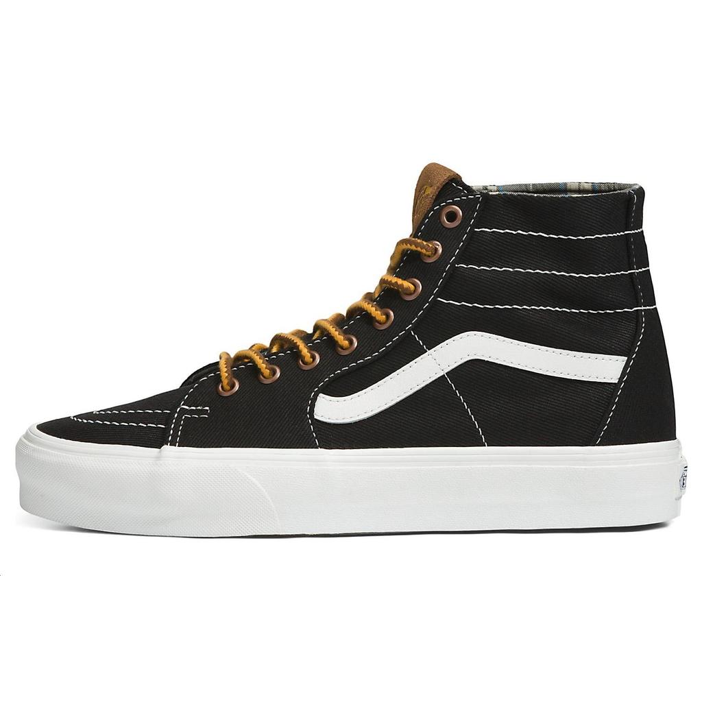 Vans Sk8 Ca Throwback High-Top Skate Shoes Unisex Skate Shoes Black Yellow VN0A7Q62BLK