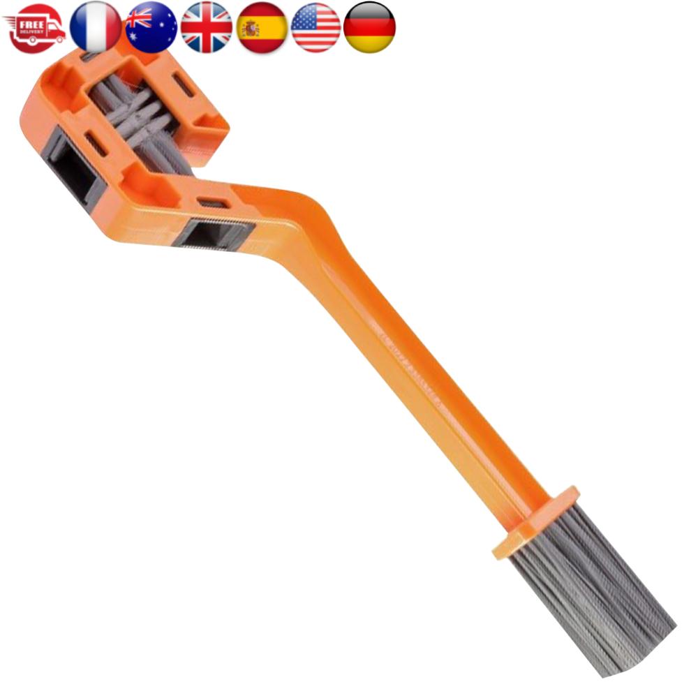 

Bicycle Chain Clean Brush Double Head Motorcycle Chain Cleaning Brush Multifunction Portable Chain Gear Cleaning Tool spain