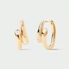 Light Luxury Personality Unique Irregular Metal Inlaid Zircon Ear Buckle Trendy Fashion Commuting Temperament Versatile Earrings