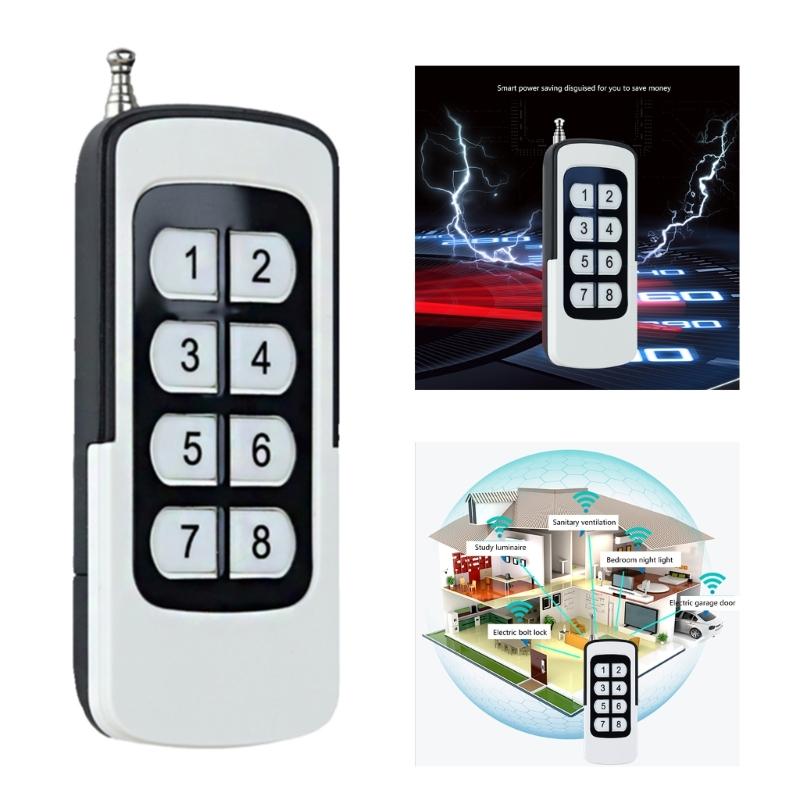 Multipurpose Remote 12V/23A Battery Powered Remote Controllers 2/4/6/8CH Quick Installation 433/315MHz for Garage Door