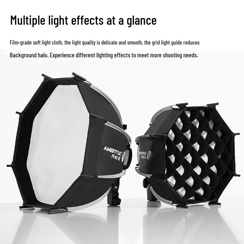 Ambitful Zhijie Quick-Install Octagonal Mini Softbox for Godox TT520II V1 Flash