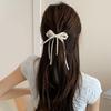 Sophisticated Pearls Bows Barrette Hairpieces For Parties And Everyday Use Elegant Hair Clip Versatile Hair Decoration