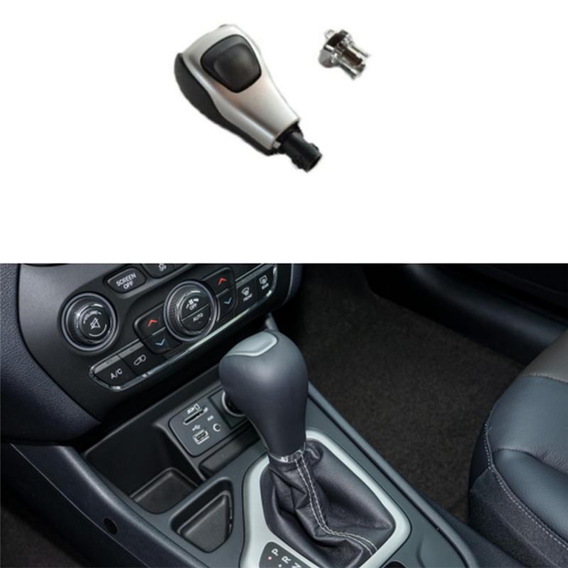 NEW-Automatic Transmission Gear Shift Knob With Mounting Kit Shifter Lever 5YD261X9AA For Jeep Cherokee 2014-2018