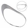 Headlight /Taillight Cover /Trim /Ring For Fiat 500L 2014 2015 2016 2017 2018 2019 2020 68235995AA 68235996AA Silver Chrome