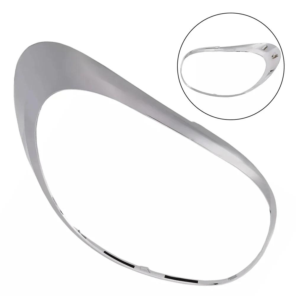 Headlight /Taillight Cover /Trim /Ring For Fiat 500L 2014 2015 2016 2017 2018 2019 2020 68235995AA 68235996AA Silver Chrome