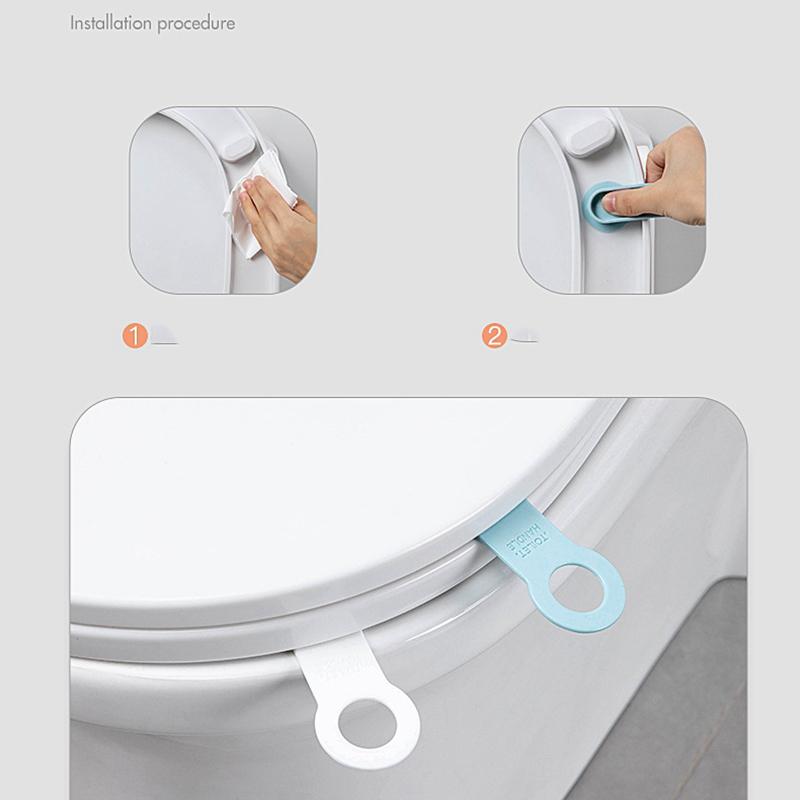 Suction Cup Toilet Seat Holder Lifter Sanitary WC  Seat Cover Lift Handle Seat Cover Lifter Bathroom Accessories Cleaning  Tools