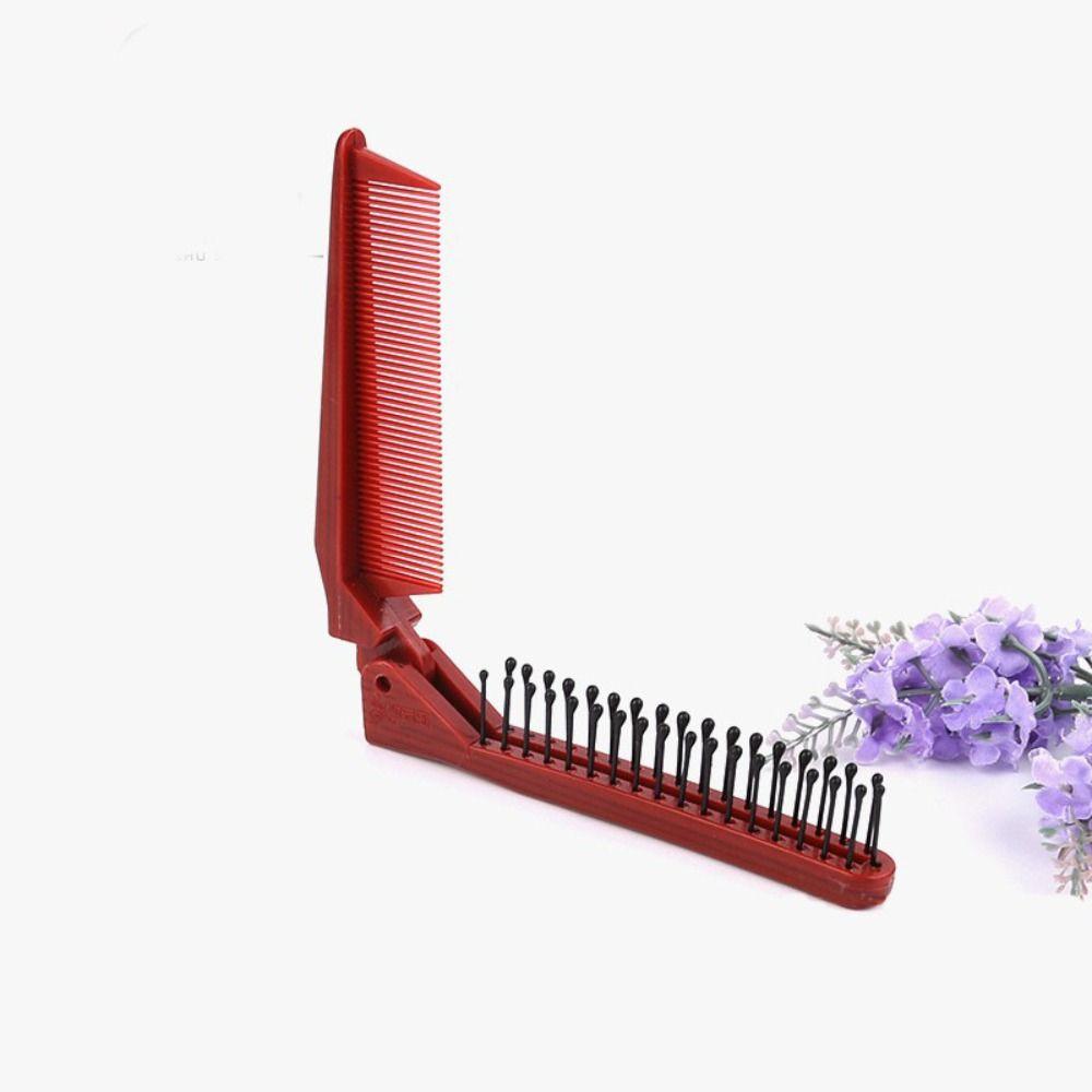 Plastic Foldable Hair Comb Styling Tools Hair Massage Comb Portable Folding Comb