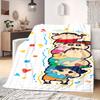 Shinchan Anime Print Blanket Warm Comfortable Flannel Blanket Suitable for Bedrooms, Sofas, Beds, Chairs, Picnics, Travel