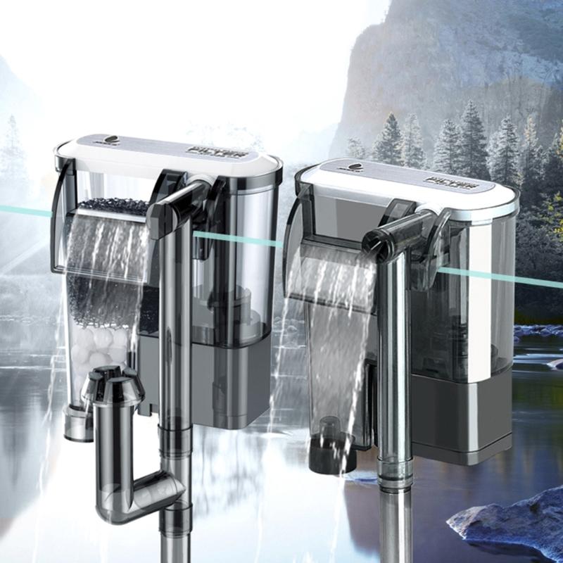 Adjustable Aquarium Filtration System for Quiet Settings In Fish Tanks Adjustable Flow, Suitable for Home Office Use