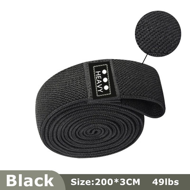 105lb Long Resistance Loop Band Collection Unisex Fitness Yoga Elastic Bands Hip Circle Thigh Squat Band Workout Gym Equipment for Home