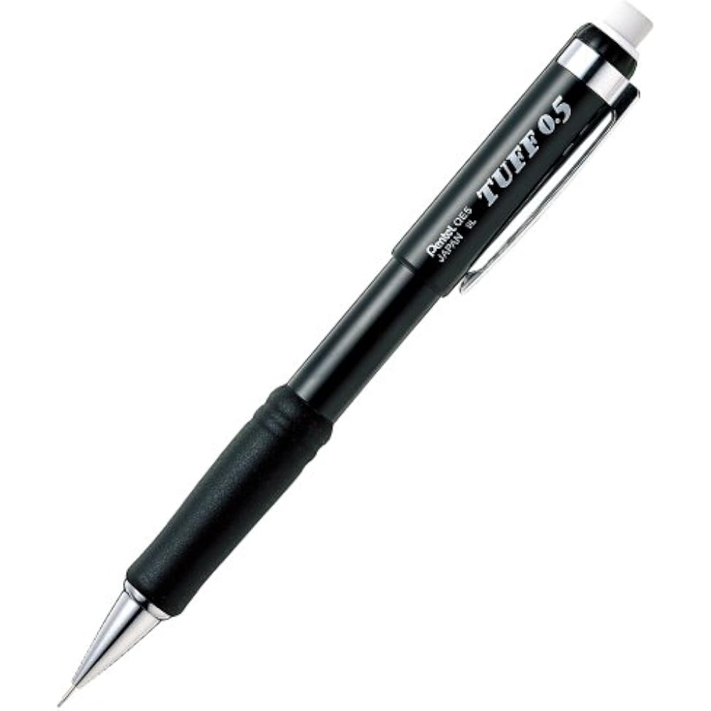 Набор механических карандашей Pentel Tough XQE5-A 0.5, черный, 5 шт.