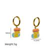 New Fashion Christmas Earrings: Creative Snowman & Tree Design In Stainless Steel