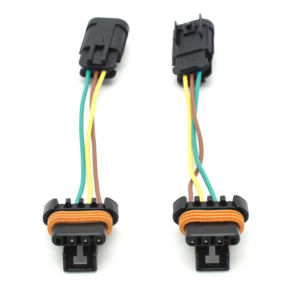1 Pair LED Headlight Conversion Harness Wire Plug For Polaris RZR 800 900 1000