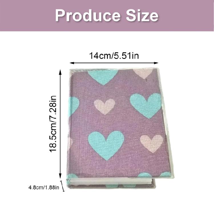 Stylish Fabric 6Inch Photo Album Capacity for 100 Photos Simple To Use 6inch Picture Album Storage Postcards Book