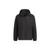Tech Utili Woven Regular Fit Full Zip Stand Collar Water Repellent Windproof Lifestyle Jacket Men Black IS0450