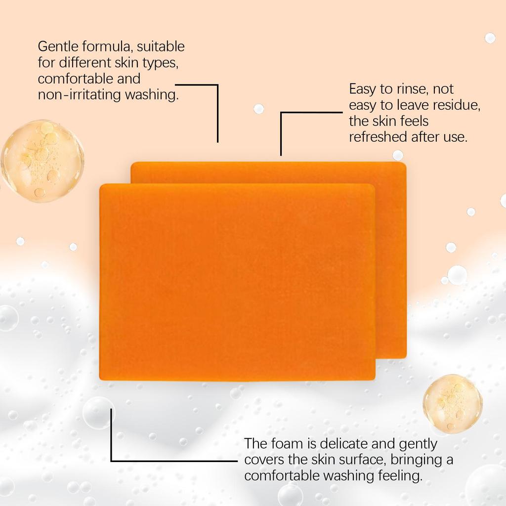 Papaya & Turmeric Body Bar, Smooth Nourishing Skin, Refreshing Fragrance, Gentle Cleansing Soap for Face & Body