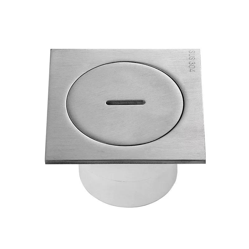 304 Thickened Stainless Steel Cleaning Access Port 110 Floor Inspection Port Hotel Engineering Cleaning Port Plug-In Floor Drain