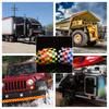 Reflective Sticker Square Grid Checkered Pattern Reflector Tape Red Yellow Fluorescent White Reflect Film For Truck Car Road