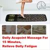 Foldable Black PP Foot Massage Mat - Reflexology Acupuncture Pad For, Detox, and Improved Circulation , Acupuncture Products