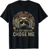 Mens I Didn't Choose The Cat Dad Life The Cat Dad Life Chose Me T-Shirt