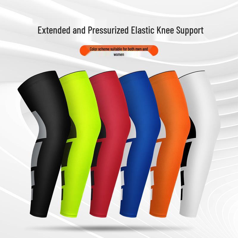 Long Tube Compression Knee Pads for Basketball, Badminton, Running, Cycling, and Marathon