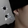 Men Stud Earring Zircon Star Pierced Crystal Stud Earrings Stainless Steel Tiny Minimalist Studs for Mens Women Party Jewelry