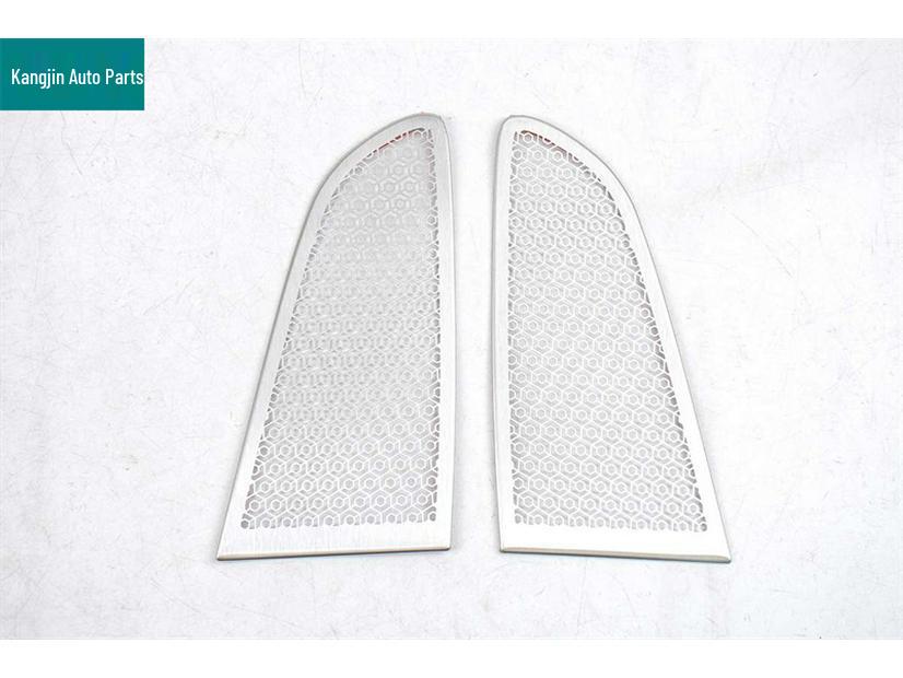 Leapmotor C11 Silver Stainless Steel Interior Triangle Speaker Cover for 26 Models - 4-Piece Set