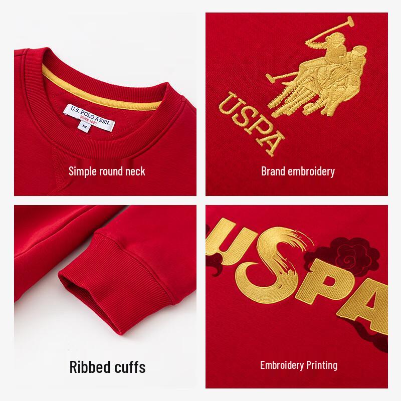 U.S. POLO ASSN. Men's Fleece-Lined Warm Crewneck Sweatshirt