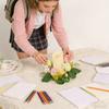 3D 20cm Easter Party Artificial Flower Desktop Decoration Candlestick Candle Wreath Arrangement Easter Egg Wreath