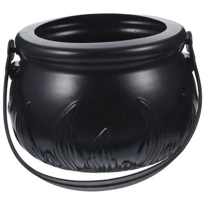 Halloween Candy Handbasket Halloween Decoration Decoration Piece Black Pot Bowl Pumpkin Holder Photo Out of a Witch Jar