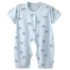 2023 Korean Style Infant Short Sleeve Cotton Bodysuit - Summer Thin Baby Jumpsuit