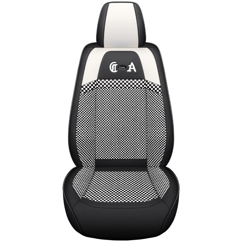Bestune Cartoon Car Seat Cushion: Universal Leather-Linen Wrap for All Seasons