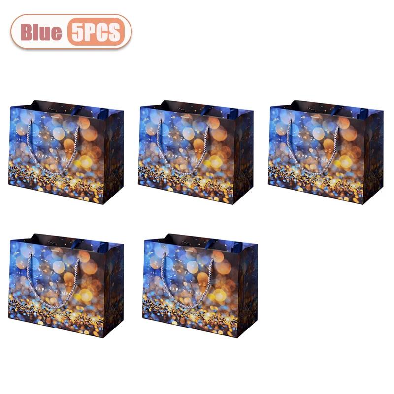 1-20 Stück Wiederverwendbare Geschenkpapier-Tüten für Weihnachten, Geburtstag und Party Süßigkeitenverpackung Tragetaschen für Feiertags- und tägliche Geschenkaufbewahrung