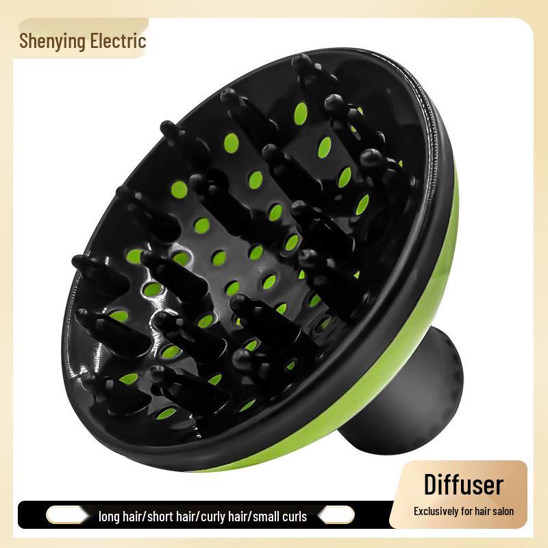 Universal Hair Dryer Diffuser with Large Nozzle & Rubber Interface for Curl Styling and Drying