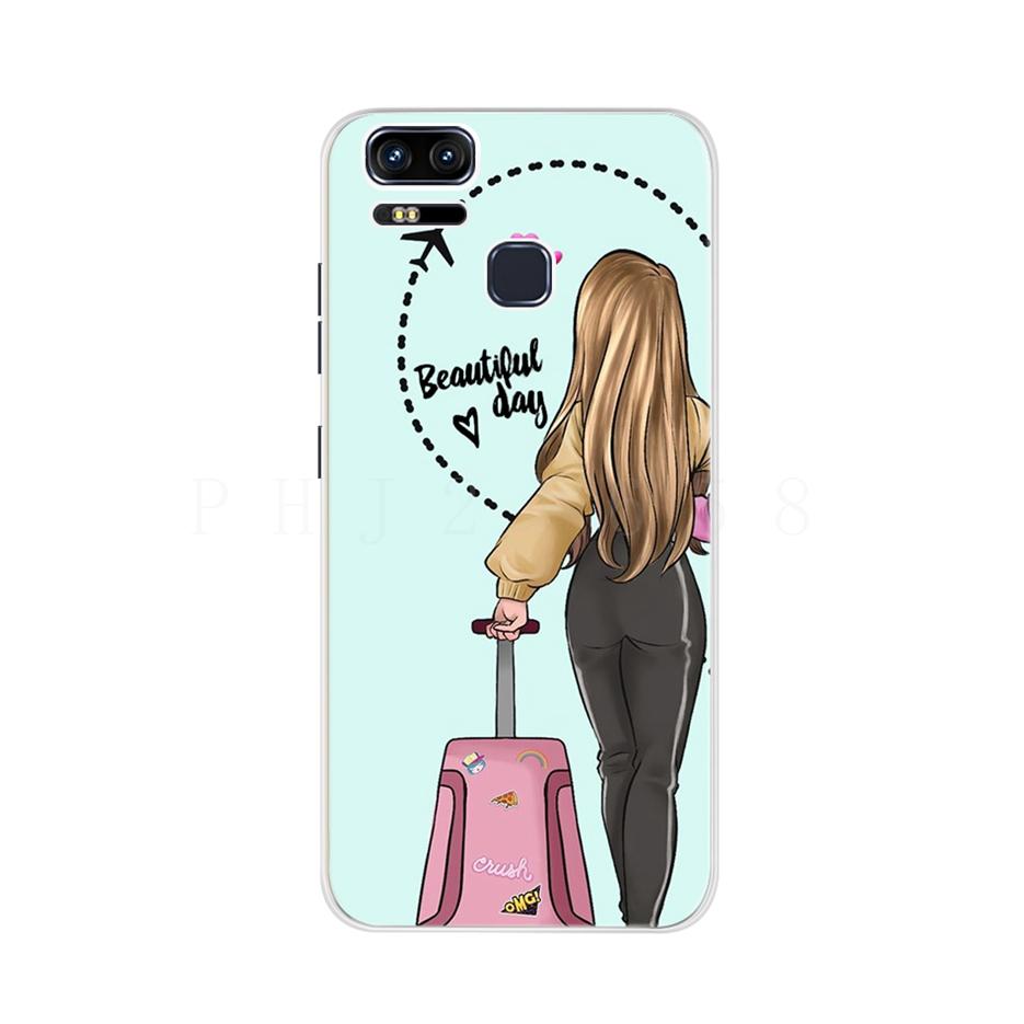 For Asus Zenfone 3 Zoom ZE553KL Case Zenfone Zoom S Z01HD Z01HDA Silicone Soft TPU Phone Back Cover Cases For Asus ZE553KL Funda