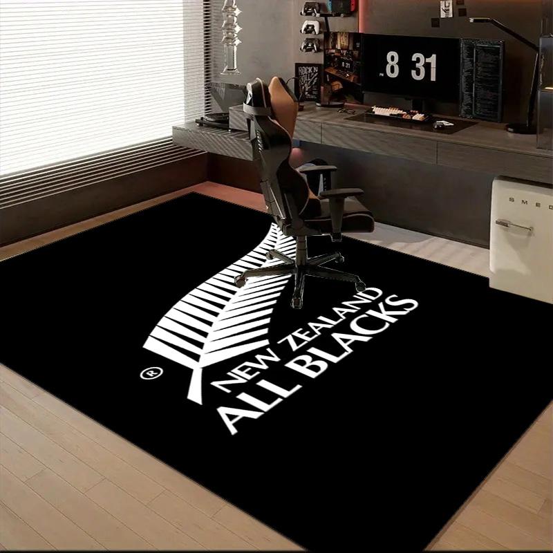 Englang Rugby Rose Emblem Rug Office Floor Mat - Machine Washable for Bedroom, bedroom, livingroom, Room Decor Fan Gifts Christmas