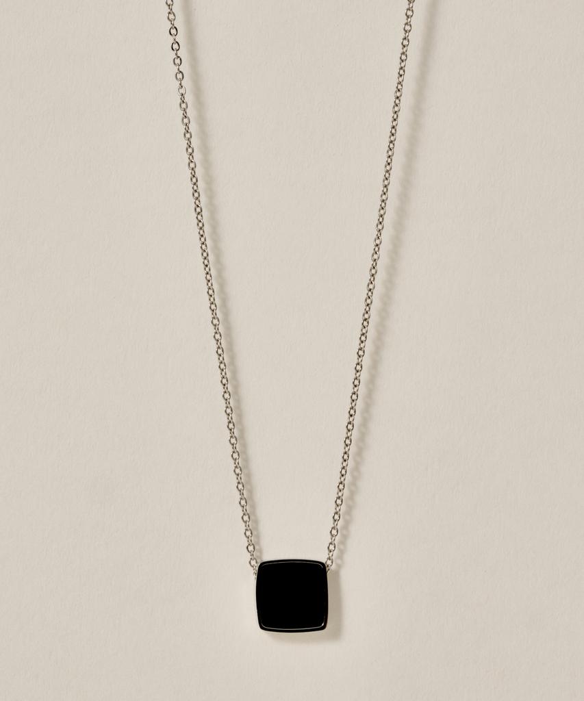 Novice Tokyo Onyx Pendant Necklace [Stainless] / Silver