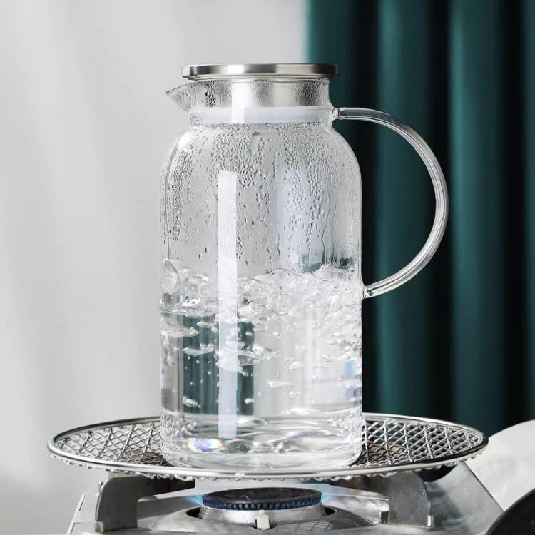 Hervidor Frío Vidrio Resistente a Altas Temperaturas Alto Borosilicato Gran Capacidad Hogar Hervidor de Agua Fría Hervida Se Puede Refrigerar Hervidor de Agua Fría