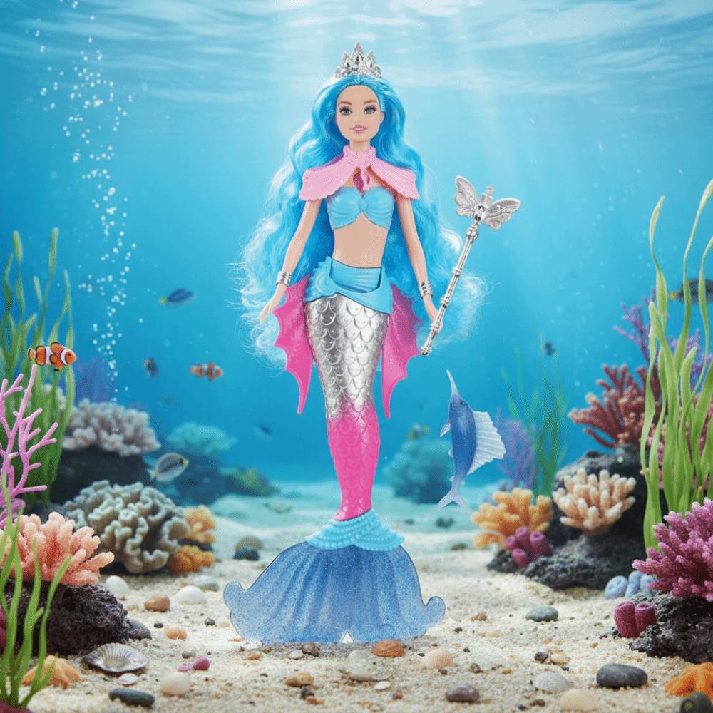32cm Mermaid Doll Soft Light Playhouse Toy Cute Children Gift Kids Entertainme