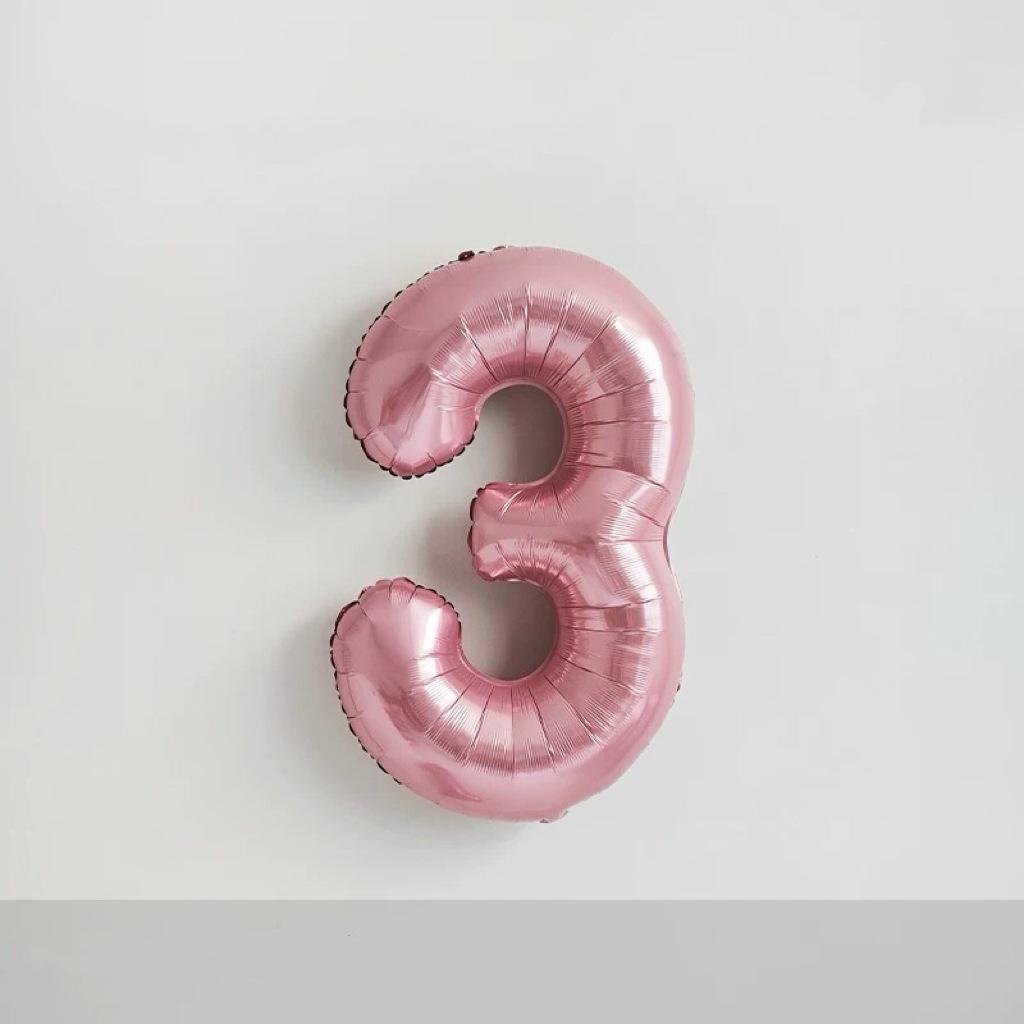 40-Inch Cream Number Balloon for Kids' First Birthday Party Decoration