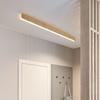 Nordic Style Living Room LED Linear Ceiling Light Hallway Long Ceiling Lamp Liner Lamp Natural Wood Finish Balcony Light