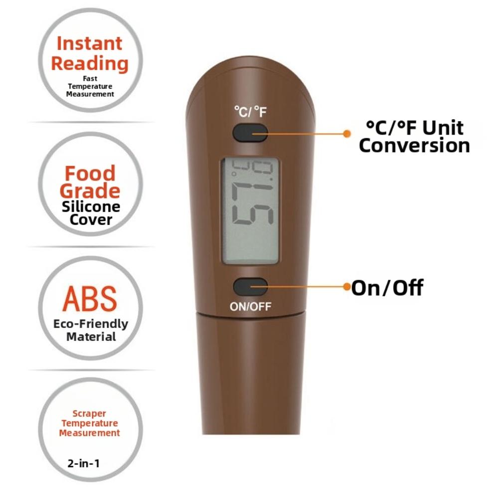 Digital Sugar Thermometer Spatula 2 in 1 for Baking Cooking For Chocolate Candy Making with Wide Temperature Range
