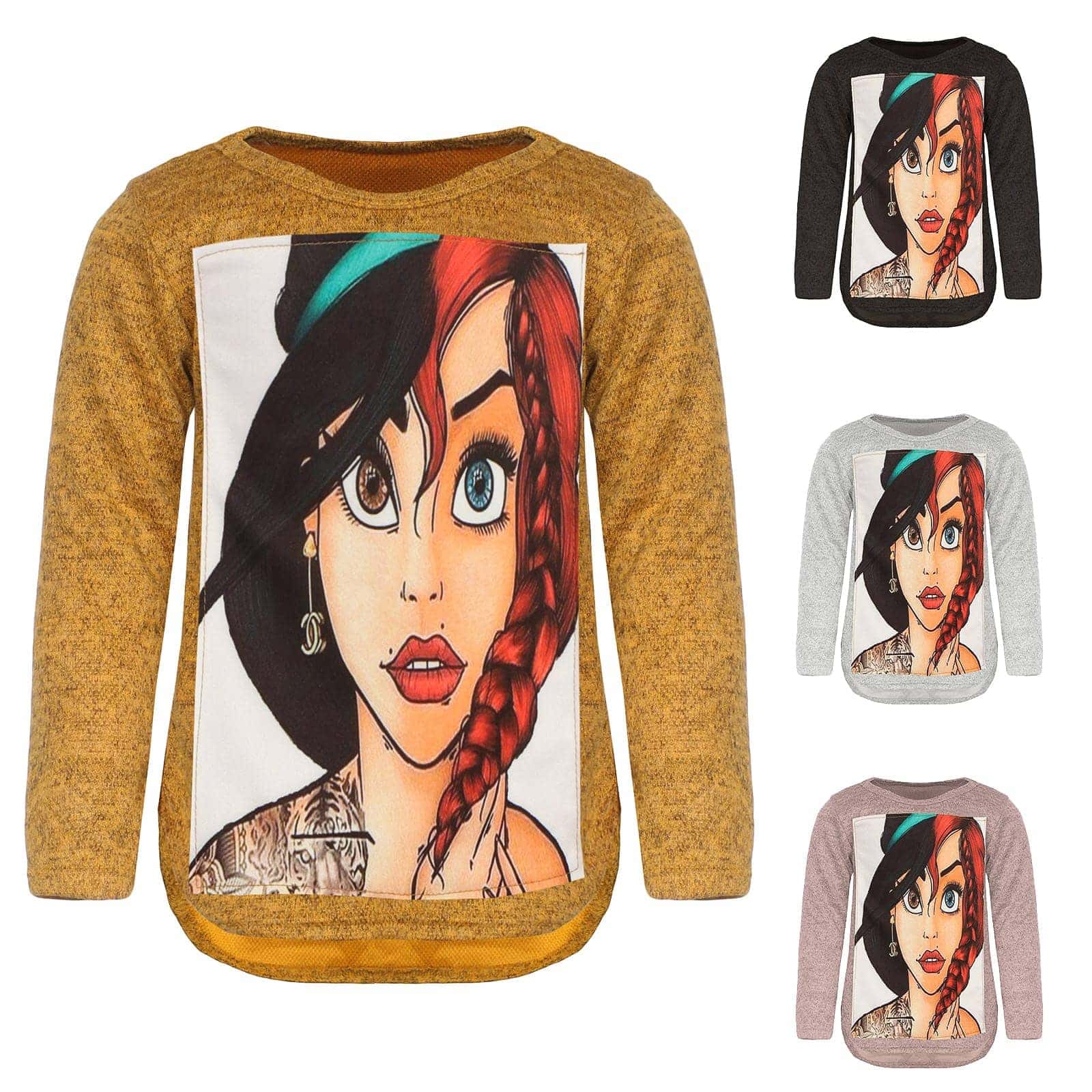 Maglione da bambina con motivo