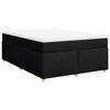 Maison Exclusive - Sommier à lattes de lit avec matelas Noir 140x190 cm Tissu