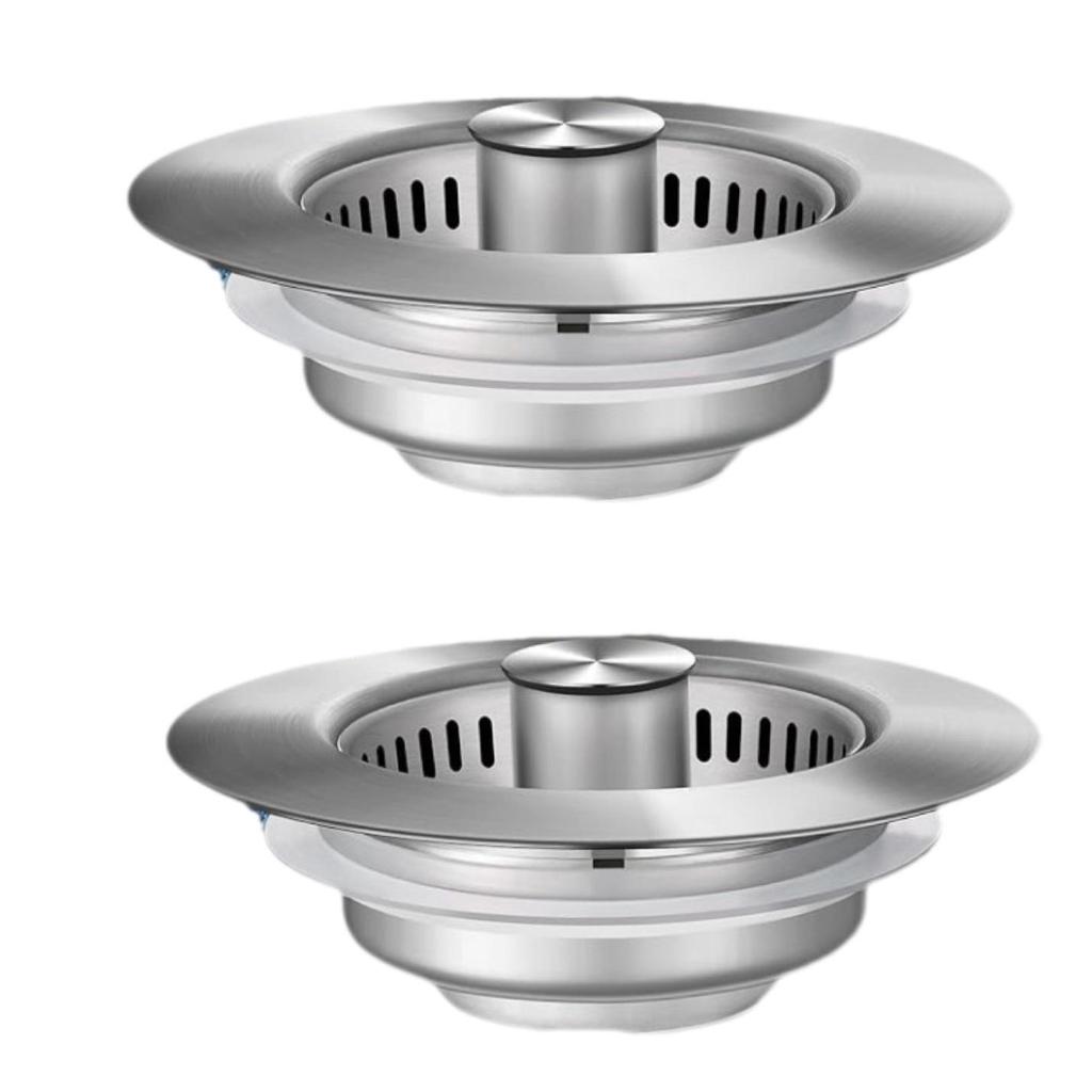 Stainless Steel Pop-up Anti-clog Kitchen Sink Drain Filter & Food Catcher Basket