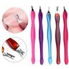Nipper Nail Art Manicure Cuticle Remover Dead Skin Fork Nail Cuticle Pusher Nail Polish Removal