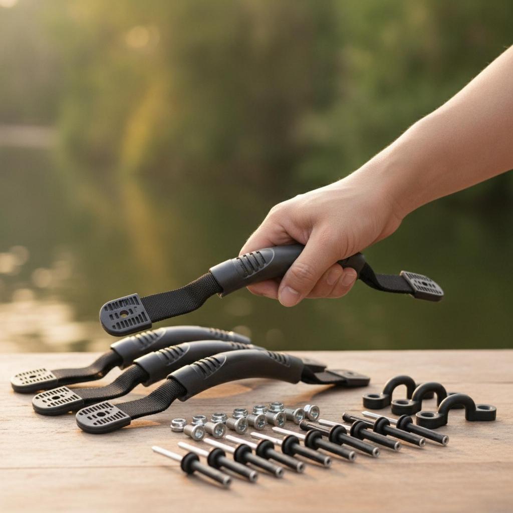 4 Pieces Kayak Handle Universal Fit Replacement Kit Ergonomic