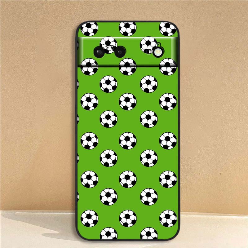 Anime Football Design Phone Case For Google Pixel 10 9a 9 8A 8 7 7A 6 6A Pro XL 2024 5G Black Soft TPU Silicone