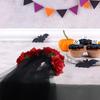 NODG Day of the Dead Headband, Retro mesh carnival head button, Halloween day rose flower party hair accessories headband black female